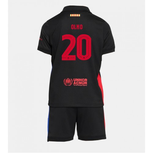 Dětský fotbalový dres Barcelona Dani Olmo #20 2024-25 Venkovní Krátký Rukáv (+ trenýrky)